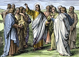 Holy Land Prints: Jesus addressing the Apostles after the Resurrection