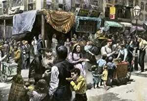 Pushcart Gallery: Jewish immigrants in New York City, 1890s