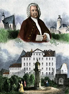 Composer Gallery: Johann Sebastian Bach, with scenes from his life