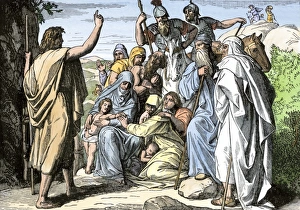 Jewish Gallery: John the Baptist preaching