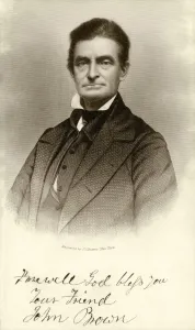 West Virginia Prints: John Brown, with autograph reading Farewell God bless you/Your Friend/John Brown