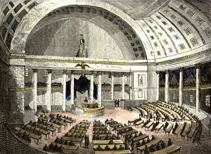 Congressman Prints: John Quincy Adams in Congress defending the right of petition