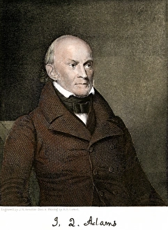 Signature Prints: John Quincy Adams, with his signature