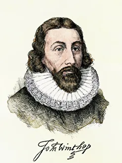 John Winthrop, with his signature