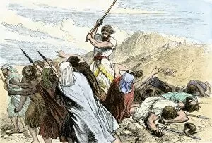 Israelites Gallery: Joshua leading the Hebrews against Jericho