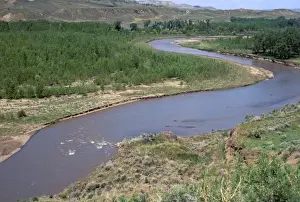 Montana Prints: Judith River near its junction with the Missouri River, Montana