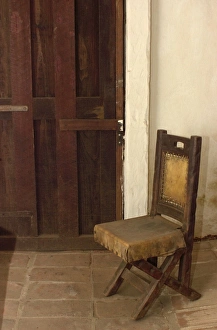 Padre Gallery: Junipero Serras chair, San Diego Mission