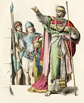 Palestine Gallery: King and soldiers in ancient Israel