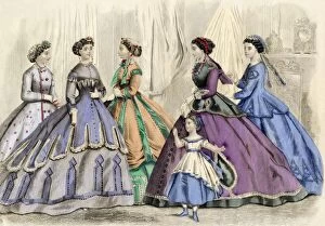 Victorian Gallery: Ladies fashions, 1866