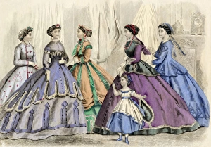 Hair Gallery: Ladies fashions, 1866