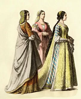Middle Ages Collection: Ladies in Florence during the Renaissance