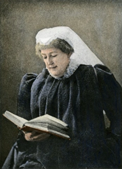 Reading Gallery: Lady Isabel Burton with her memoirs