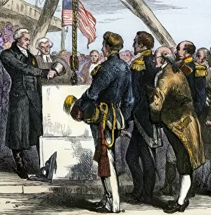Bunker Hill Gallery: Lafayette revisiting Boston, 1824