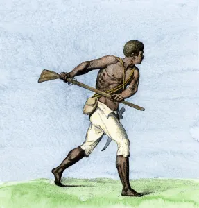 Latin America:Caribbean Prints: Leonard Parkinson, a captain of Maroons during a Negro insurrection in Jamaica
