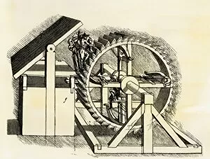 Arrow Gallery: Leonardo da Vinci sketch for a siege machine