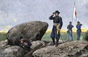 Flag Gallery: Little Round Top signal station, Battle of Gettysburg