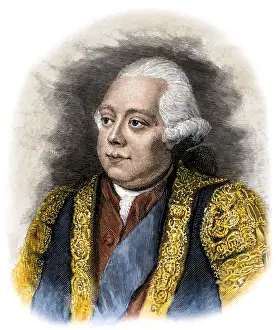 British Empire Prints: Lord North, English prime minister during the American Revolution