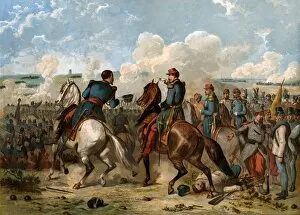 Austrian Gallery: Louis Napoleon at the Battle of Solferino, 1859