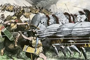 Spear Gallery: Macedonian phalanx, Battle of the Carts