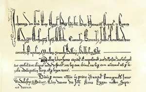 13th Century Collection: Part of the Magna Carta preamble