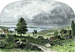 Manhattan Island in the late 1700s
