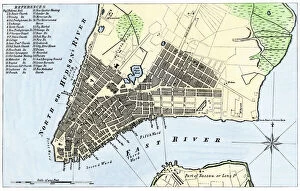 Harbor Collection: Manhattan map, 1789