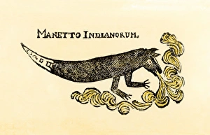 Spirit Prints: Manitou carving over a Lanai Lanape door