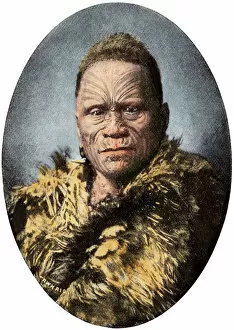 Native Collection: Maori leader, New Zealand, 1800s
