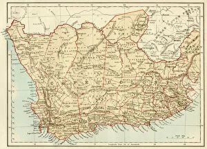 African Gallery: Map of Cape Colony, South Africa