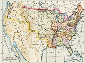 New Spain Prints: Map of the United States in 1819