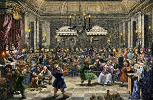 Marriage of dwarfs at the court of Peter the Great