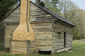 Massey log cabin on the battlefield