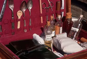 National Park Collection: Medical kit in the Civil War, 1860s