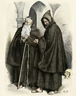 Medieval Capucin monks