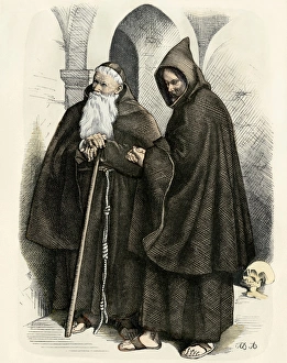 Monk Gallery: Medieval Capucin monks