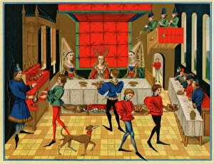 Medieval Gallery: Medieval dining room