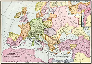 Mediterranean Sea Gallery: Medieval Europe at the start of the Crusades