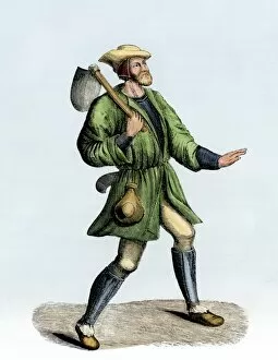 Farmer Collection: Medieval peasant