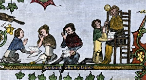 Reading Gallery: Medieval school