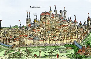 Medieval walled city of Nuremberg