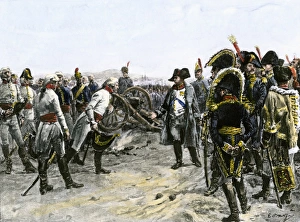French History Prints: Meeting between Napoleon and Mack von Leiberich at Ulm