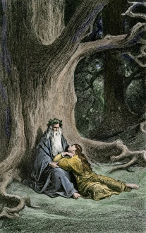 Briton Collection: Merlin and Vivian in Arthurian legend