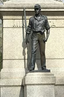 Sculpture Collection: Minnesota Civil War memorial, Shiloh battlefield