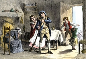 Minuteman leaving for the Battle of Lexington
