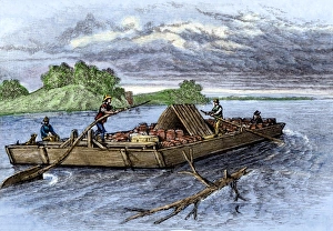 Flatboat Gallery: Mississippi River flatboat