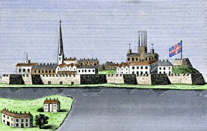 World Places:historical View Prints: Montreal, Canada, seen from the St