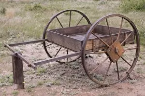 Images Dated 30th May 2011: Mormon Trail hand-cart