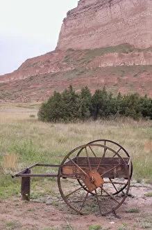Images Dated 30th May 2011: Mormon Trail hand-cart