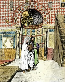 Cloak Gallery: Mosque in North Africa, 1800s