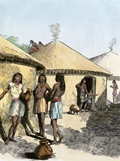 Pottery Gallery: Moundbuilder village life
